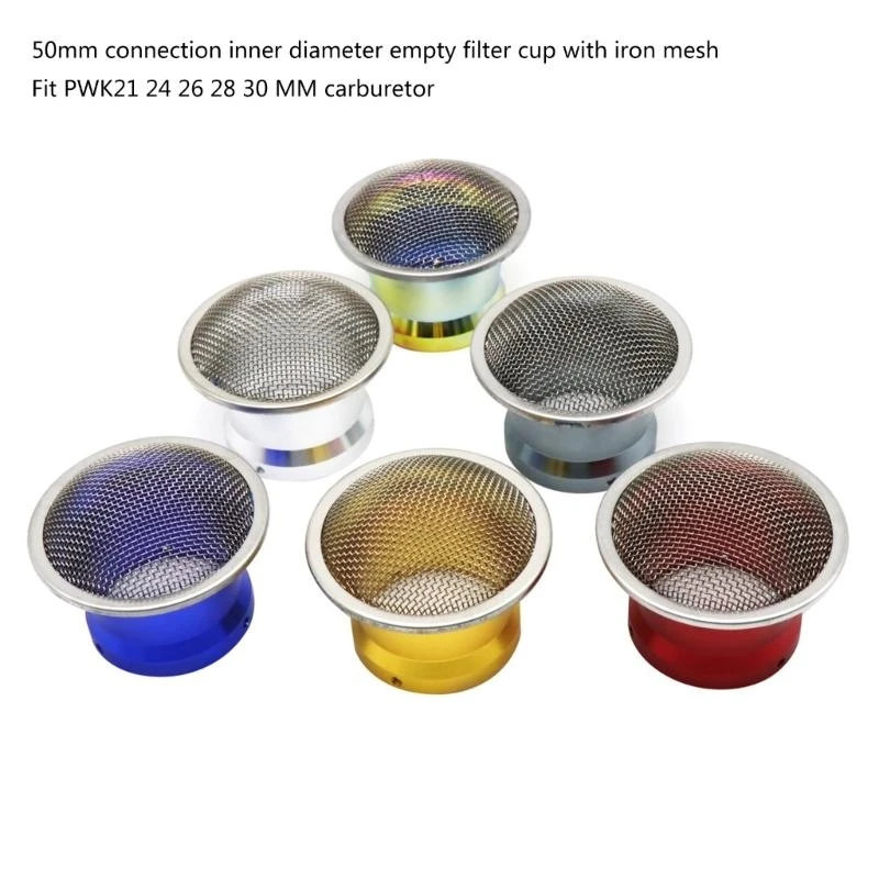 547B ATV Motorbike Carburetor Air Filter Cup Aluminum Alloy Air Funnel Compatible for PWK21 24 26 28 30 50mm Universal
547B ATV Motorbike Carburetor Air Filter Cup Aluminum Alloy Air Funnel Compatible for PWK21 24 26 28 30 50mm Universal