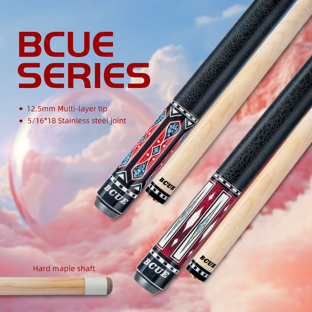 BCUE Professional Billiard Stick with 1/2 Maple,12.5mm Tip, Maple Butt for Newest 58 Inch Pool Cue Stick
BCUE Professional Billiard Stick with 1/2 Maple,12.5mm Tip, Maple Butt for Newest 58 Inch Pool Cue Stick