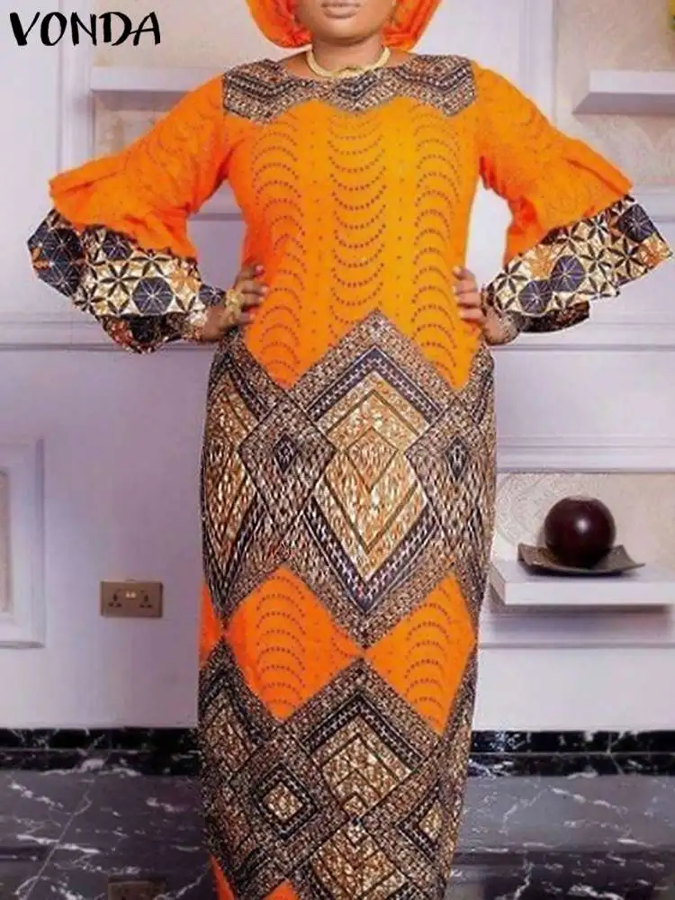 VONDA Bohemian Ruffled Printed Dress Women Maxi Sundress 2024 Autumn Casual Long Sleeve Robe Vintage Loose Holiday Vestidos Robe
VONDA Bohemian Ruffled Printed Dress Women Maxi Sundress 2024 Autumn Casual Long Sleeve Robe Vintage Loose Holiday Vestidos Robe