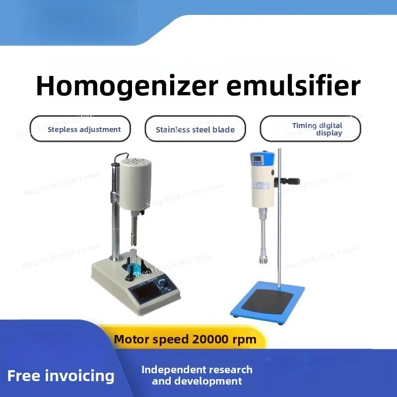 High-speed homogenizer Handheld digital display Large-capacity emulsifier Multifunctional high-shear laboratory disperser
High-speed homogenizer Handheld digital display Large-capacity emulsifier Multifunctional high-shear laboratory disperser
