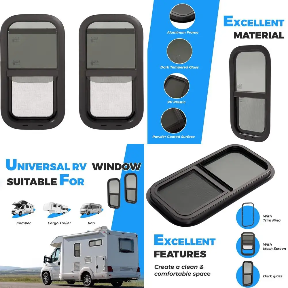 Окно для автодома Unil RV Window Veal Slide Teardrop, 12 дюймов (Ш) x 24 дюйма (В), с декоративным кольцом и сеткой, из закаленного стекла, алюминия, пластика и резины (2 шт.)
Окно для автодома Unil RV Window Veal Slide Teardrop, 12 дюймов (Ш) x 24 дюйма (В), с декоративным кольцом и сеткой, из закаленного стекла, алюминия, пластика и резины (2 шт.)