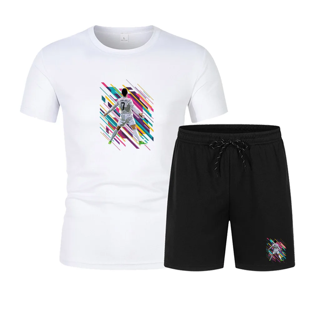 Summer Men's Fitness Fashion Men's Casual Sportswear Suit Quick Drying Sports Suit Short Sleeve T-Shirt + Shorts 2 Piece Set
Summer Men's Fitness Fashion Men's Casual Sportswear Suit Quick Drying Sports Suit Short Sleeve T-Shirt + Shorts 2 Piece Set