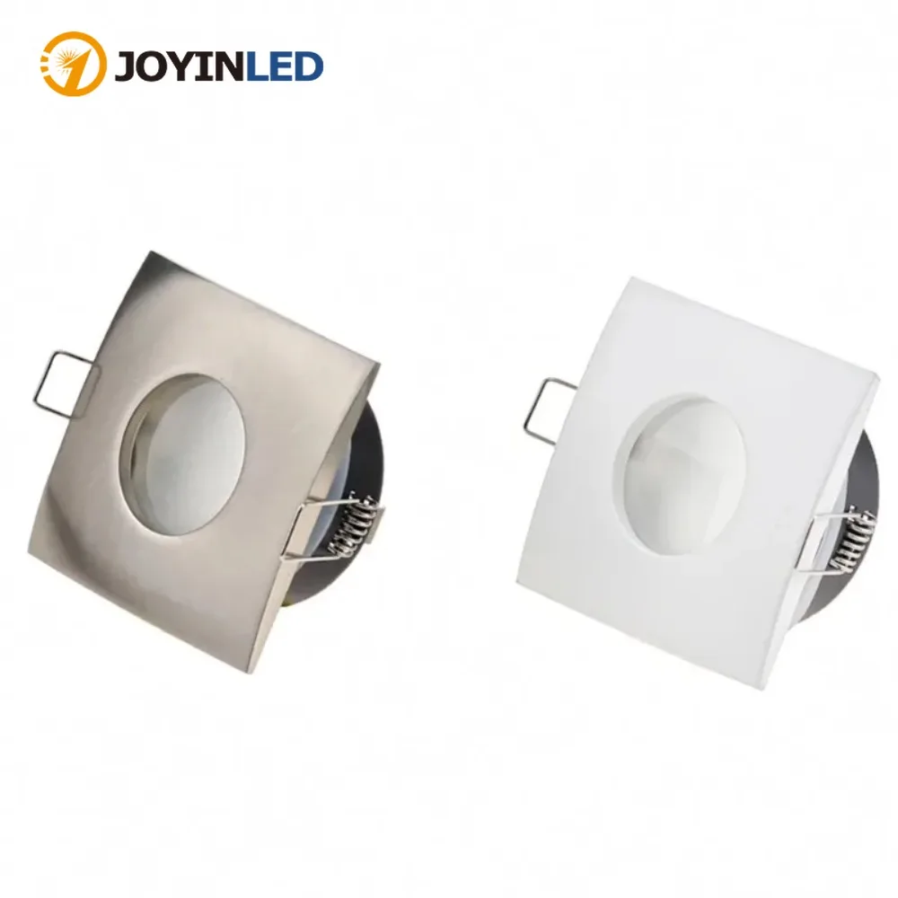 Recessed Waterproof IP65 Ceiling Downlights Square Frame GU10/MR16 Lamp Base Holder Bathroom Spot Lighting Fitting Fixture
Recessed Waterproof IP65 Ceiling Downlights Square Frame GU10/MR16 Lamp Base Holder Bathroom Spot Lighting Fitting Fixture