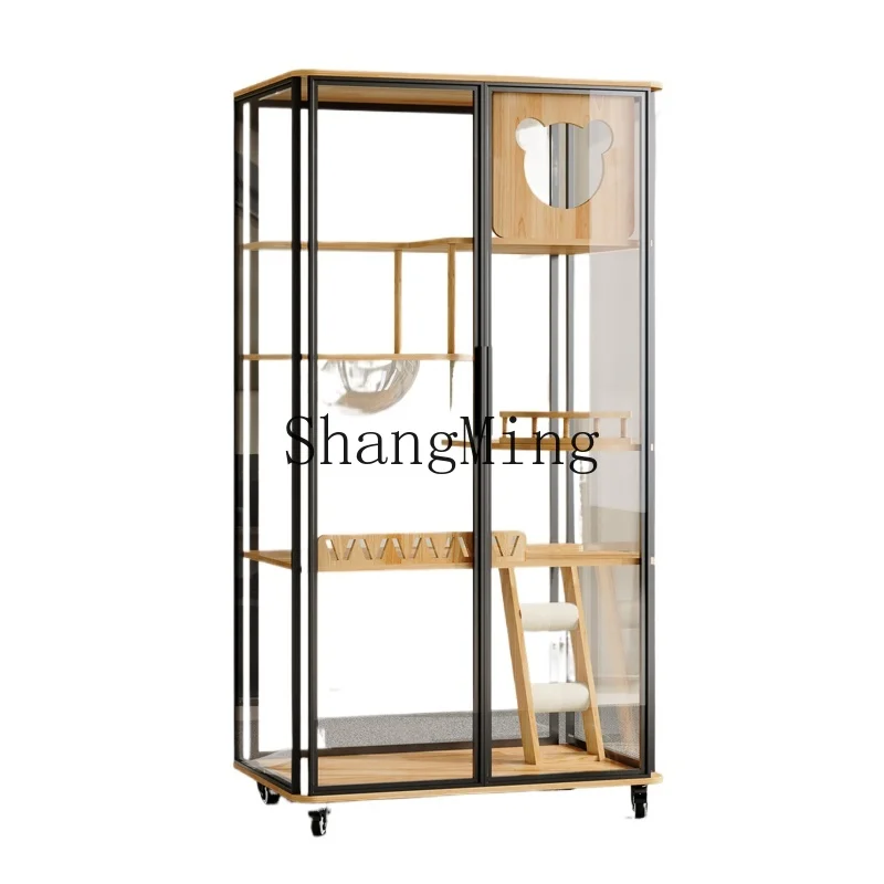 ZYH panoramic large space cat cage solid wood cabinet luxury cat house home interior
ZYH panoramic large space cat cage solid wood cabinet luxury cat house home interior