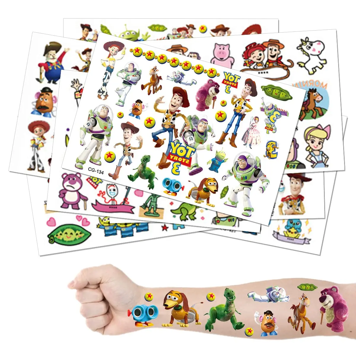 Toy Story Tattoo Stickers Party Favor Gifts Children's Birthday Souvenirs Decoration Wedding Supplies Toy Goodie Bag Fillers
Toy Story Tattoo Stickers Party Favor Gifts Children's Birthday Souvenirs Decoration Wedding Supplies Toy Goodie Bag Fillers