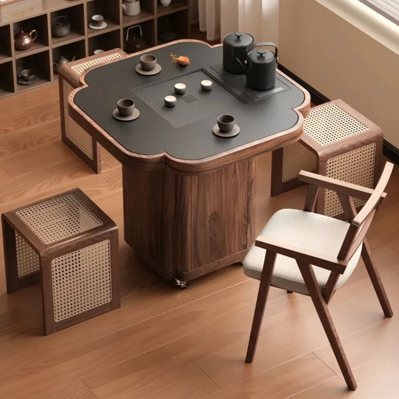 X-S Solid wood movable tea table living room tea cabinet with small apartment balcony
X-S Solid wood movable tea table living room tea cabinet with small apartment balcony