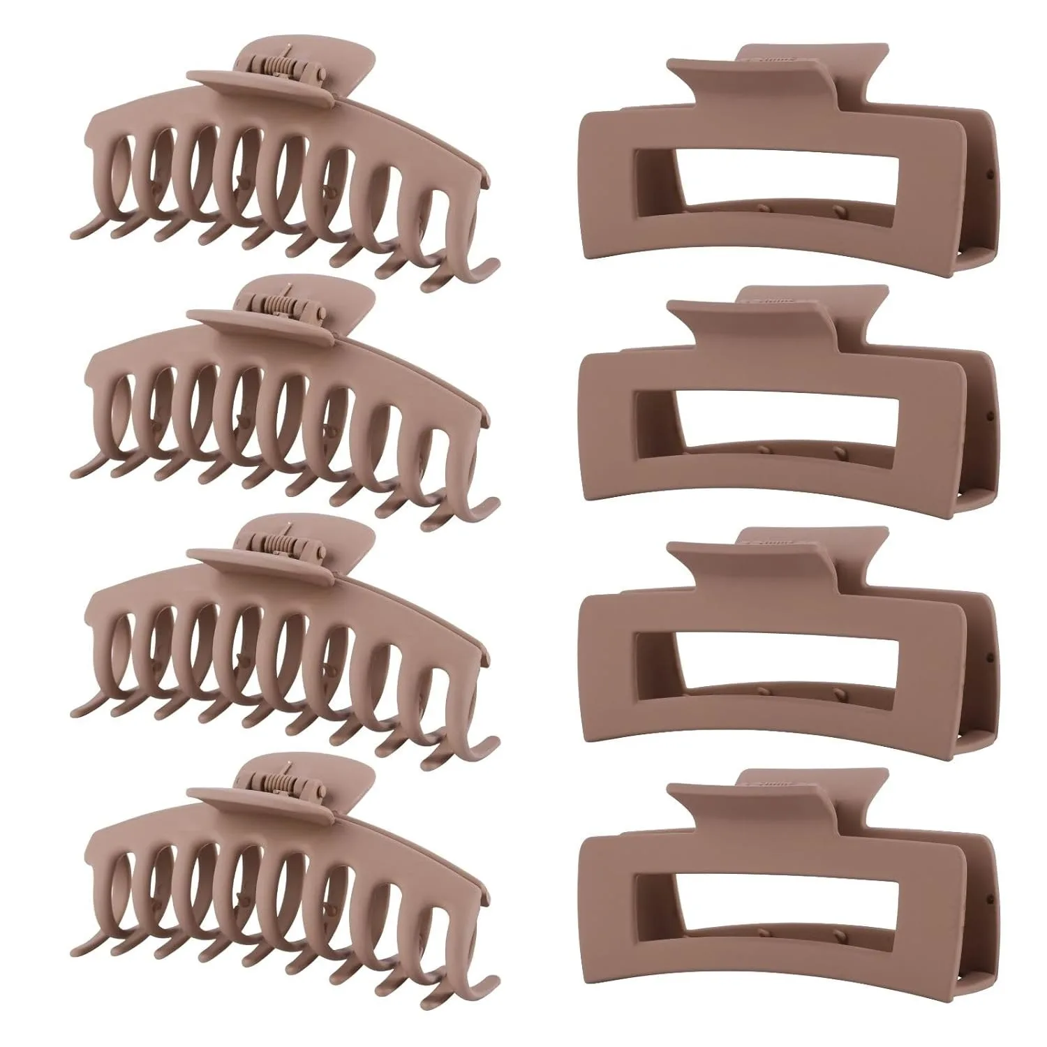 8 Pack 4.3 Inch Large Hair Claw Clips for Women Thin Thick Curly Hair, Big Matte Banana Clips,Strong Hold jaw clips
8 Pack 4.3 Inch Large Hair Claw Clips for Women Thin Thick Curly Hair, Big Matte Banana Clips,Strong Hold jaw clips