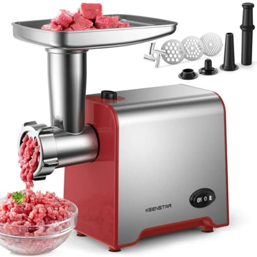 Electric Meat Grinder Sausage Stuffer Maker 450W Food Grinder with Blade and 3 Plates Sausage Stuffer Tubes and Kubbe Kit Stain
Electric Meat Grinder Sausage Stuffer Maker 450W Food Grinder with Blade and 3 Plates Sausage Stuffer Tubes and Kubbe Kit Stain