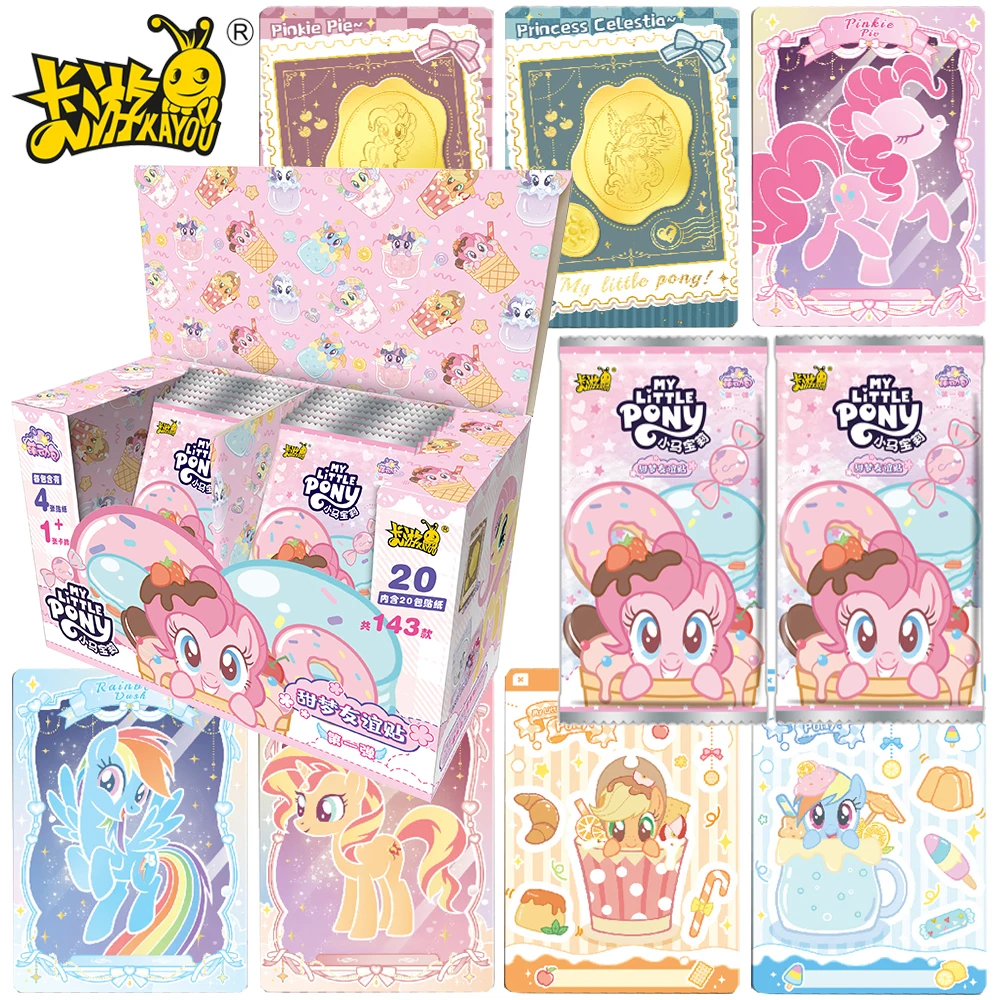 New KAYOU Genuine My Little Pony Collection Card Friendship Eternal Exquisite Dessert Cards Boys and Girls Christmas Gift Toys
New KAYOU Genuine My Little Pony Collection Card Friendship Eternal Exquisite Dessert Cards Boys and Girls Christmas Gift Toys