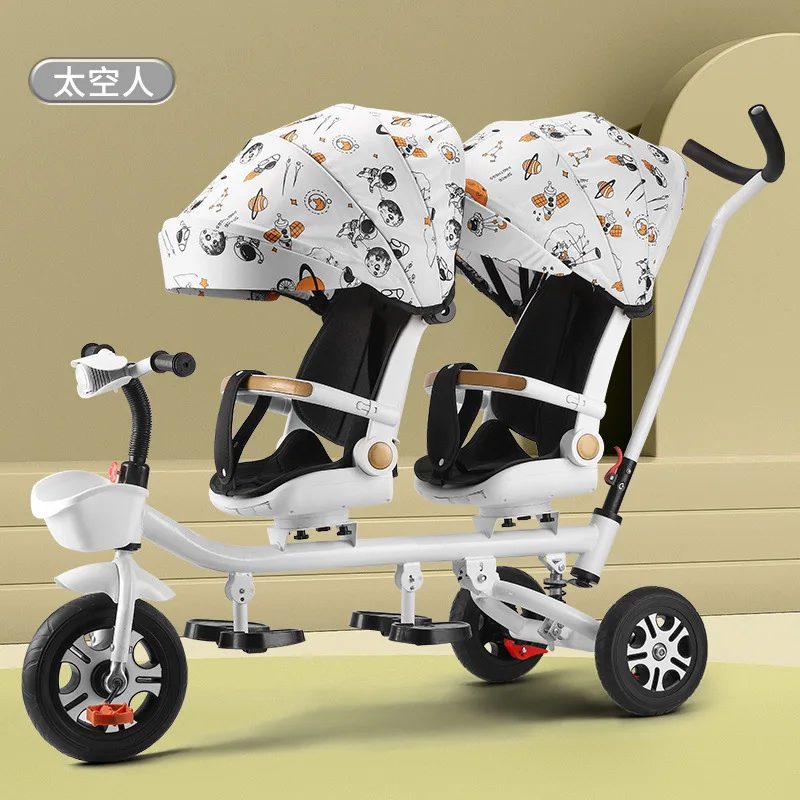 Children's Tricycle Double Baby Bicycle Twin Handcart Baby Lightweight Stroller Large Size Manufacturer Wholesale
Children's Tricycle Double Baby Bicycle Twin Handcart Baby Lightweight Stroller Large Size Manufacturer Wholesale