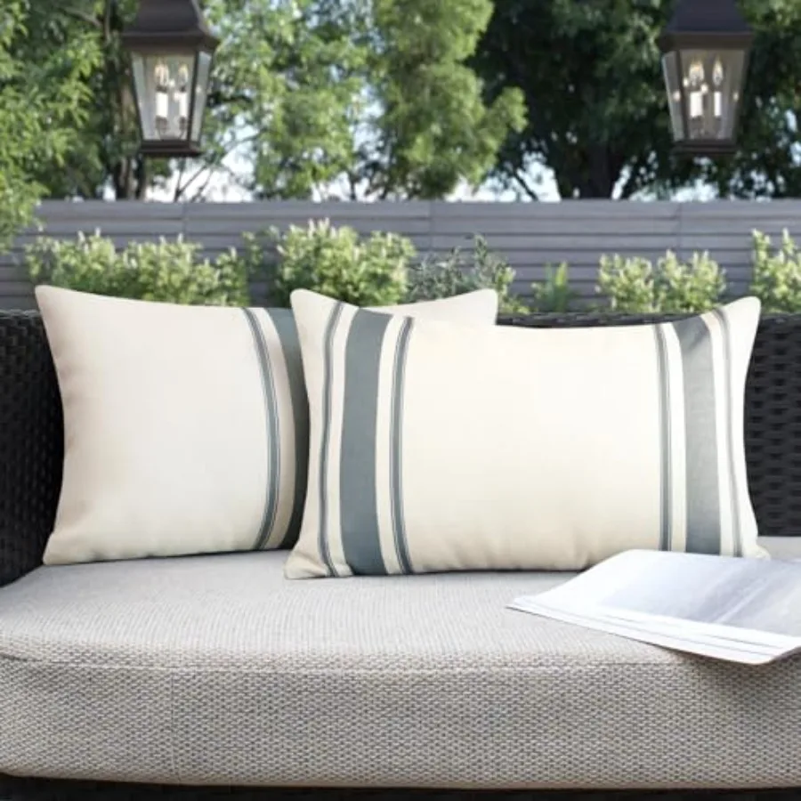 Pack of 2 Outdoor Waterproof Decorative Pillow Covers 12x20 Inch Linen Geometry Pillowcases Cushion Case Garden Throw Pillow Co
Pack of 2 Outdoor Waterproof Decorative Pillow Covers 12x20 Inch Linen Geometry Pillowcases Cushion Case Garden Throw Pillow Co