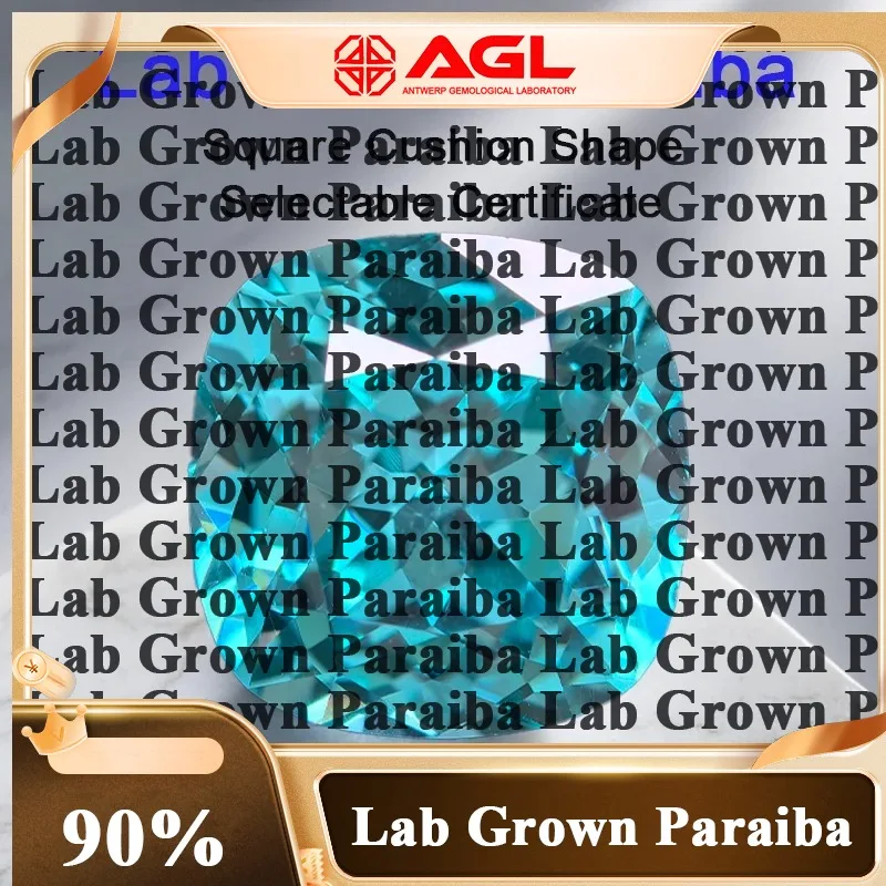 Par-Lab Grown Paraiba Square Cushion Shape VVS1 Gemstone Charms Beads for Jewelry Making Rings Pendant Selectable AGL Certificat
Par-Lab Grown Paraiba Square Cushion Shape VVS1 Gemstone Charms Beads for Jewelry Making Rings Pendant Selectable AGL Certificat
