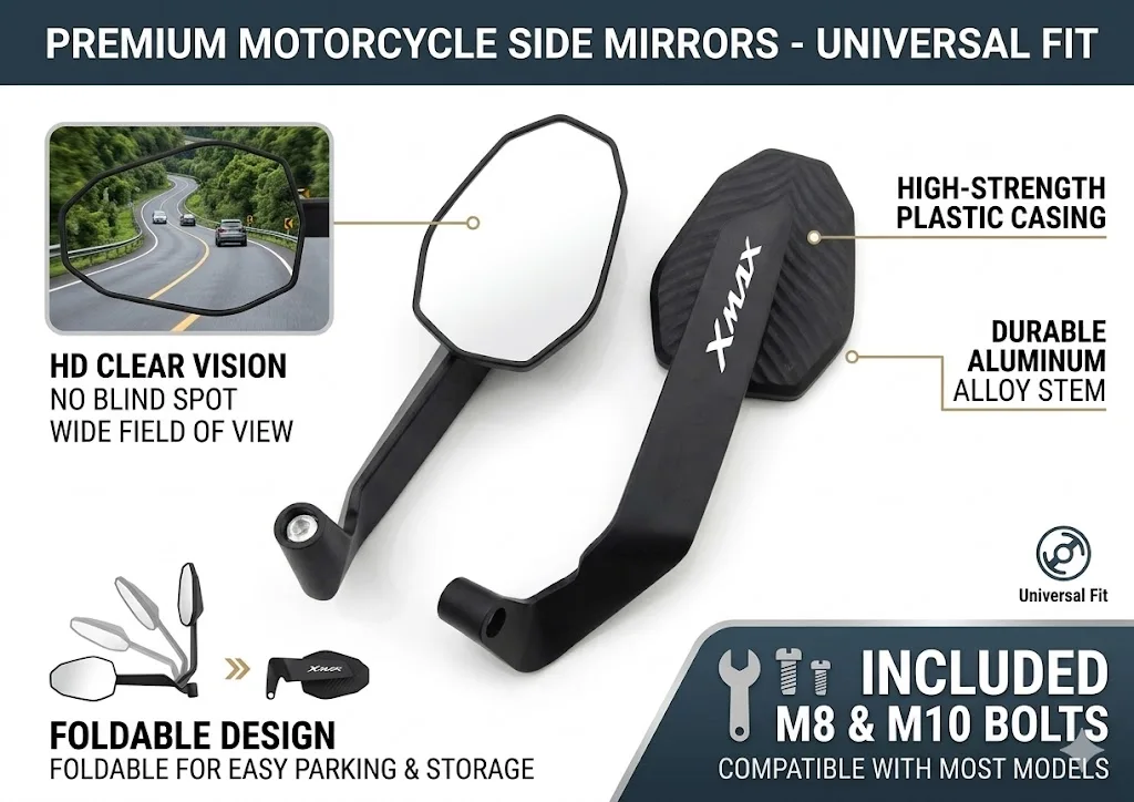 Modified Wind Wing Motorcycle Side Rearview Mirrors Accessorie For XMAX300 XMAX400 XMAX XMAX 125 XMAX250 XMAX 300
Modified Wind Wing Motorcycle Side Rearview Mirrors Accessorie For XMAX300 XMAX400 XMAX XMAX 125 XMAX250 XMAX 300