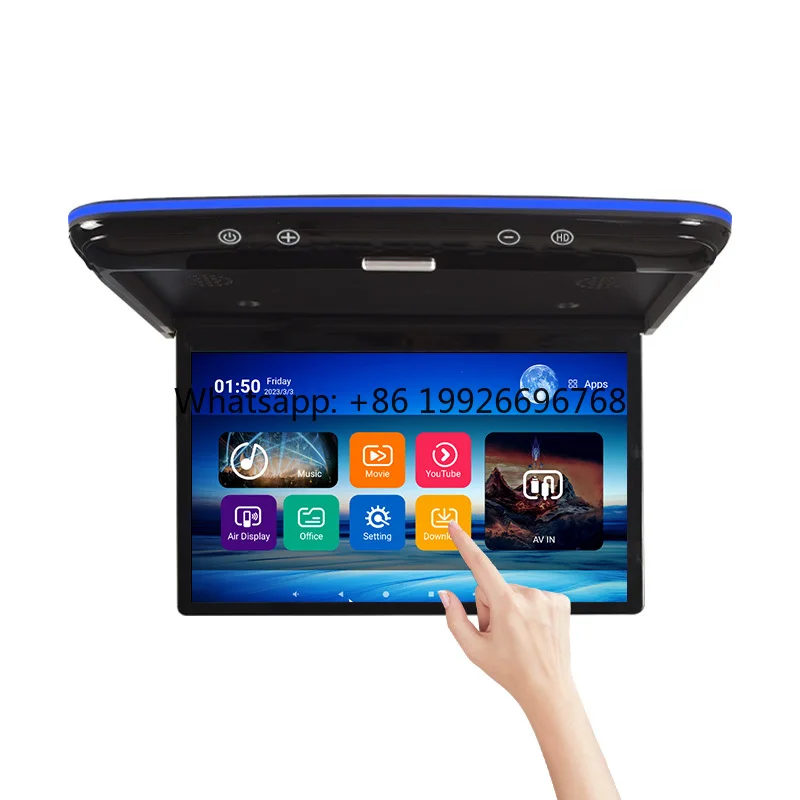 13,3-дюймовый автомобильный потолочный монитор Android 12 с сенсорным OLED-экраном, 2+32 ГБ, 1920*1080, Smart TV, мультимедийный видеоплеер
13,3-дюймовый автомобильный потолочный монитор Android 12 с сенсорным OLED-экраном, 2+32 ГБ, 1920*1080, Smart TV, мультимедийный видеоплеер