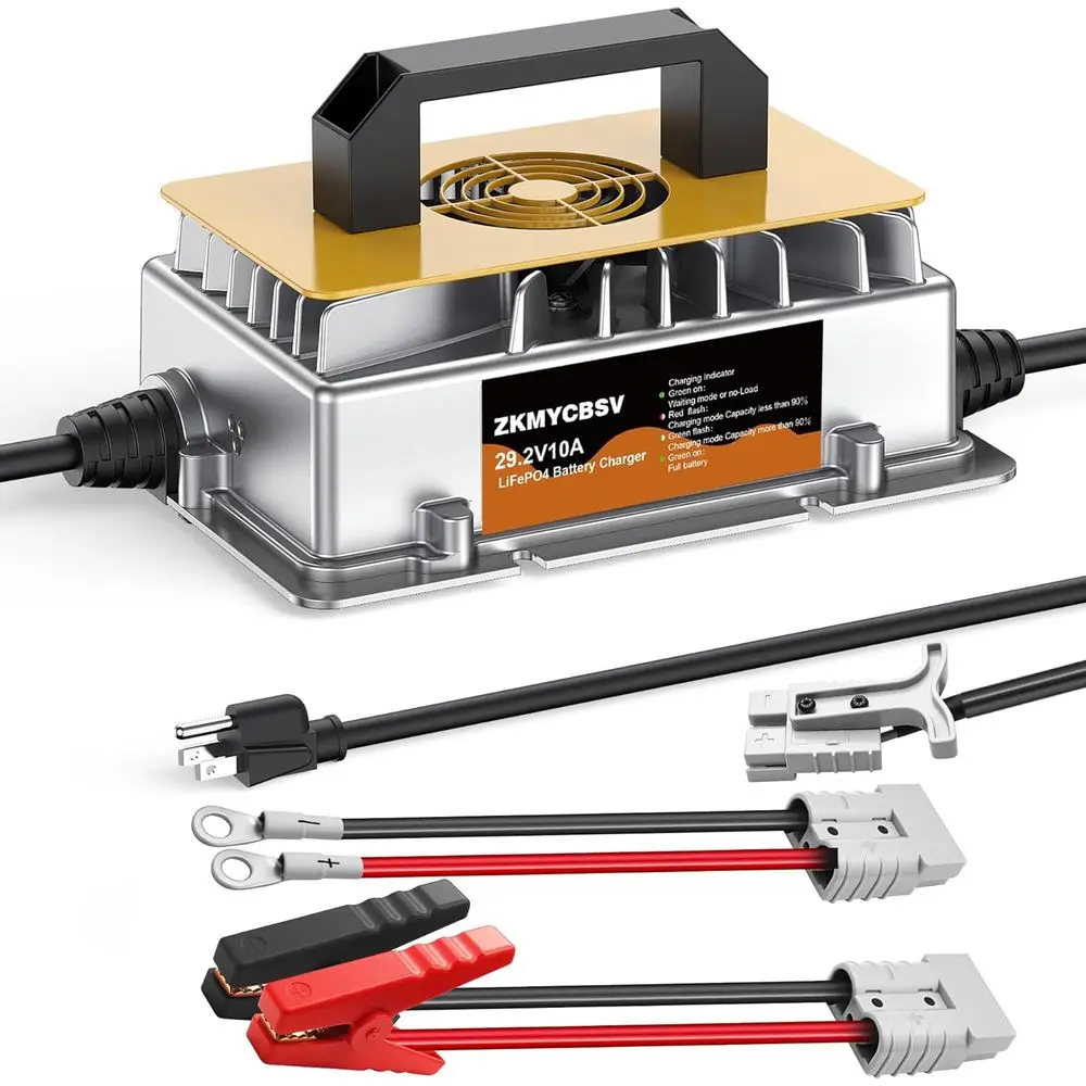 Зарядное устройство для литиевой батареи 24 В, 10 А, зарядное устройство LifePO4 29,2 В, 10 А для литиевой аккумуляторной батареи глубокого цикла 24 В LiFePO4, мульт.
Зарядное устройство для литиевой батареи 24 В, 10 А, зарядное устройство LifePO4 29,2 В, 10 А для литиевой аккумуляторной батареи глубокого цикла 24 В LiFePO4, мульт.