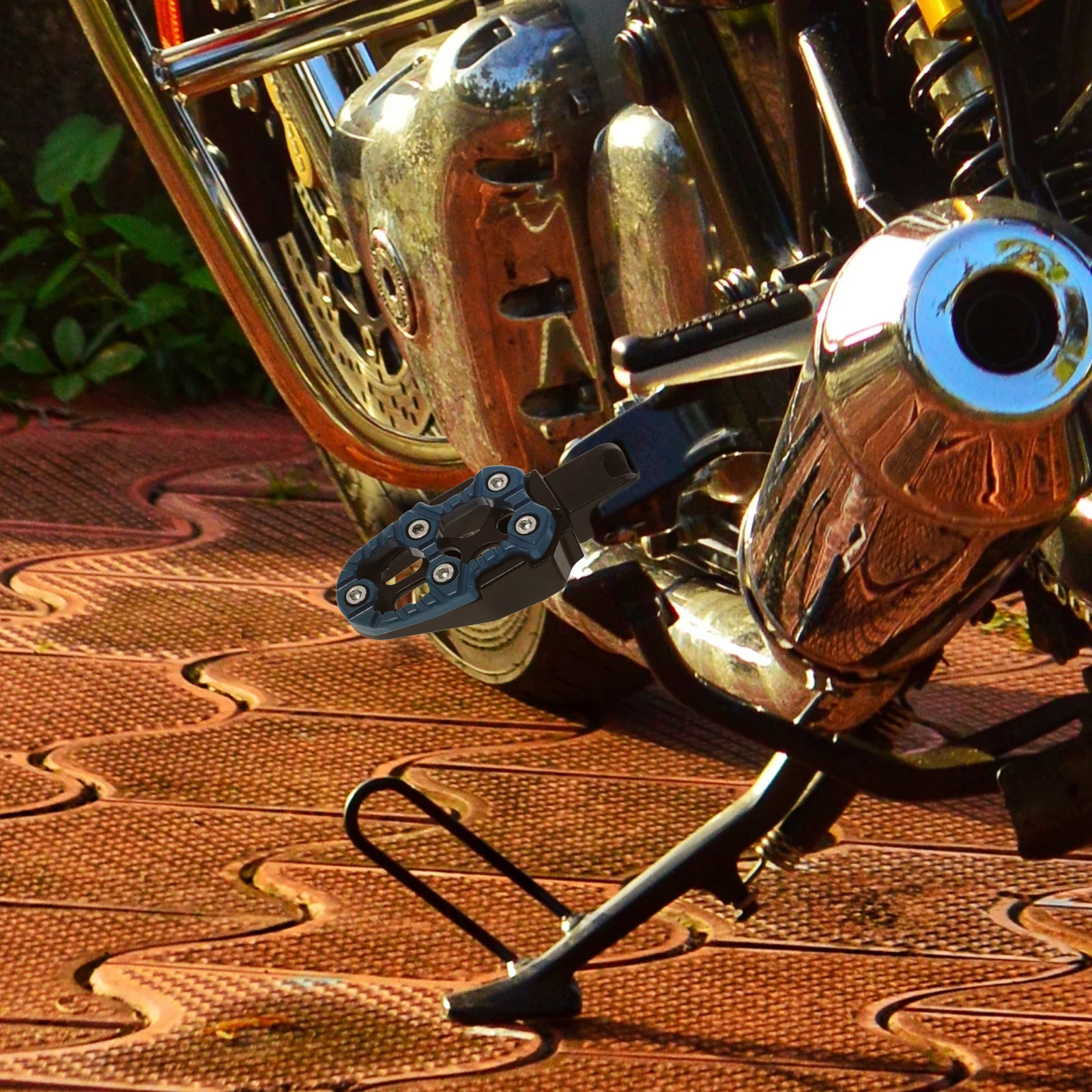 2Pcs Aluminum Alloy Motorcycle Foot Pegs Universal Anti-Slip Footrests for Offroad Pit Bike Mini Motorcycles Secure Installation
2Pcs Aluminum Alloy Motorcycle Foot Pegs Universal Anti-Slip Footrests for Offroad Pit Bike Mini Motorcycles Secure Installation