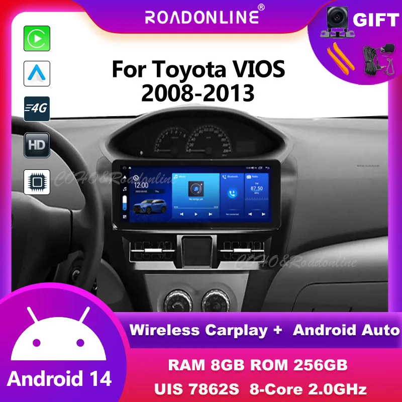 12.3 " For Toyota VIOS 2008-2013 Android 14 8-Core 8G+256G Car Multimedia Player Stereo Receiver Radio android Carplay
12.3 " For Toyota VIOS 2008-2013 Android 14 8-Core 8G+256G Car Multimedia Player Stereo Receiver Radio android Carplay