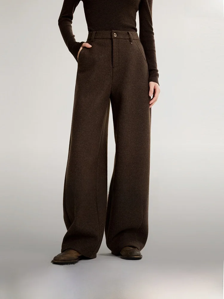 ELLE High Waist Wide Leg Casual Pants Women's Coffee Color Slimming Loose Fit Winter New Style Small Size Elegant Trousers
ELLE High Waist Wide Leg Casual Pants Women's Coffee Color Slimming Loose Fit Winter New Style Small Size Elegant Trousers