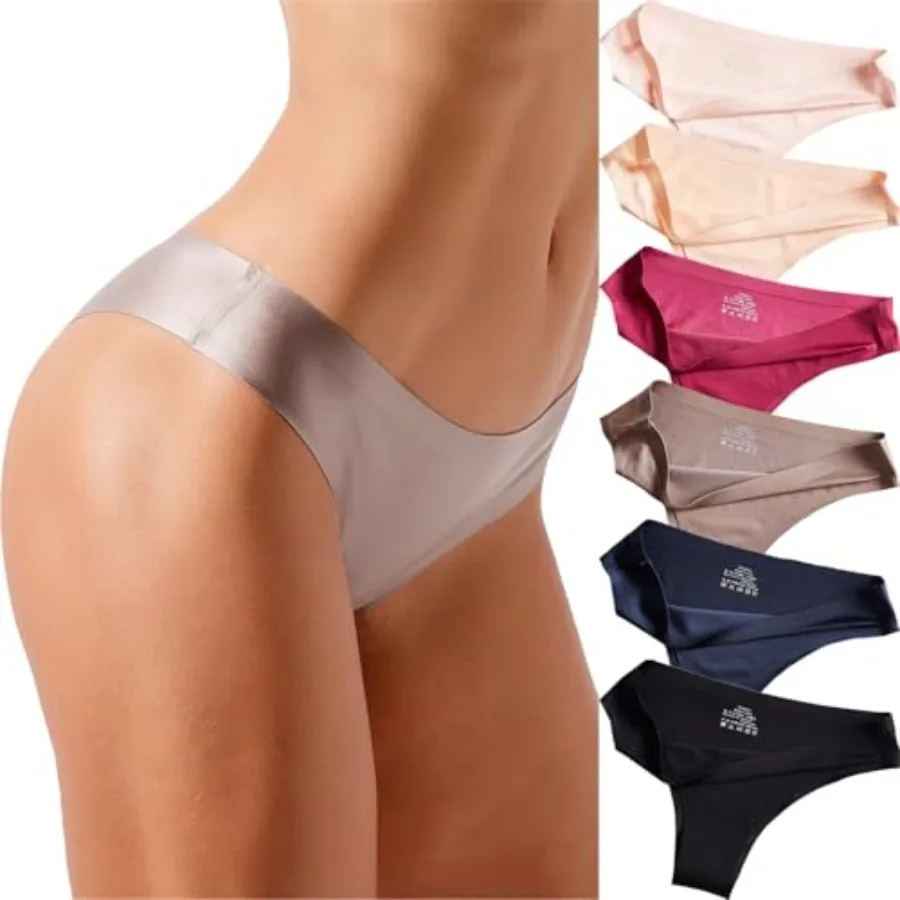 VISSAY Seamless Underwear for Women No Show Hipster Bikini Panties Low Rise Cheeky Breathable Soft Invisible Briefs 6 Pack
VISSAY Seamless Underwear for Women No Show Hipster Bikini Panties Low Rise Cheeky Breathable Soft Invisible Briefs 6 Pack
