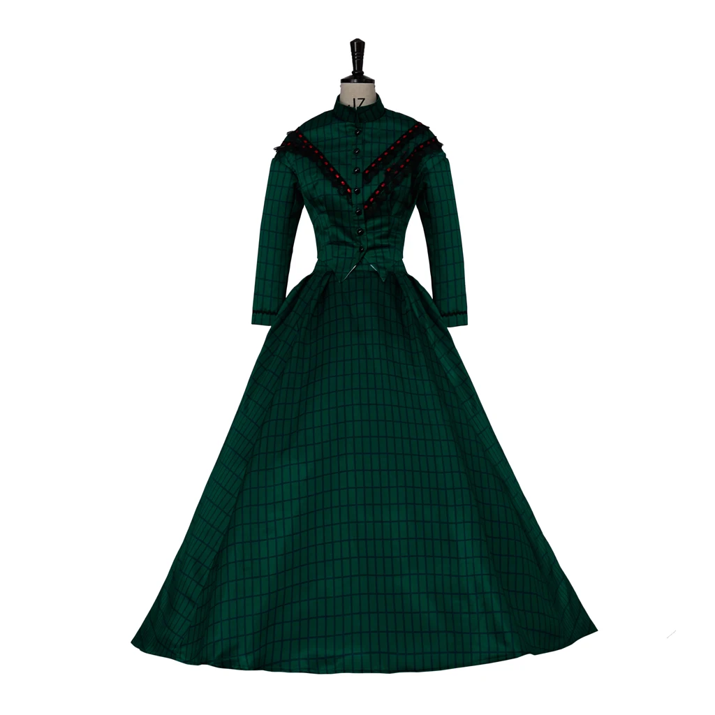 18th Century Medieval Dress Civil War Southern Green Plaid Historical Victorian Ball Gown Dress Outfits For Adult Women
18th Century Medieval Dress Civil War Southern Green Plaid Historical Victorian Ball Gown Dress Outfits For Adult Women