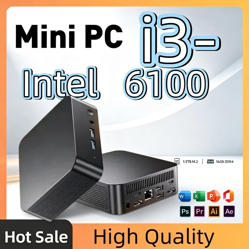 New Intel Core i3 6100 MINI PC 16GB RAM 1TB 2TB SSD WIFI 6 BT5.2 4K HD Mini Gaming Office Study Pc
New Intel Core i3 6100 MINI PC 16GB RAM 1TB 2TB SSD WIFI 6 BT5.2 4K HD Mini Gaming Office Study Pc
