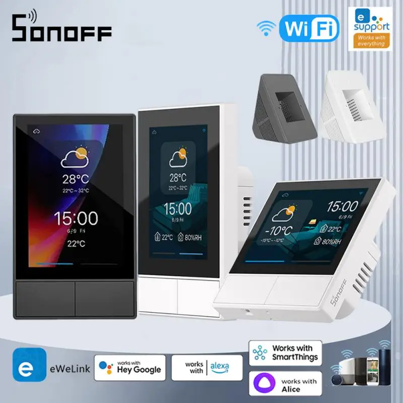 Панель SONOFF NS белая умная сцена настенный выключатель ЕС/США Wifi умный термостат дисплей переключатель управления работает с Alexa Google Home
Панель SONOFF NS белая умная сцена настенный выключатель ЕС/США Wifi умный термостат дисплей переключатель управления работает с Alexa Google Home