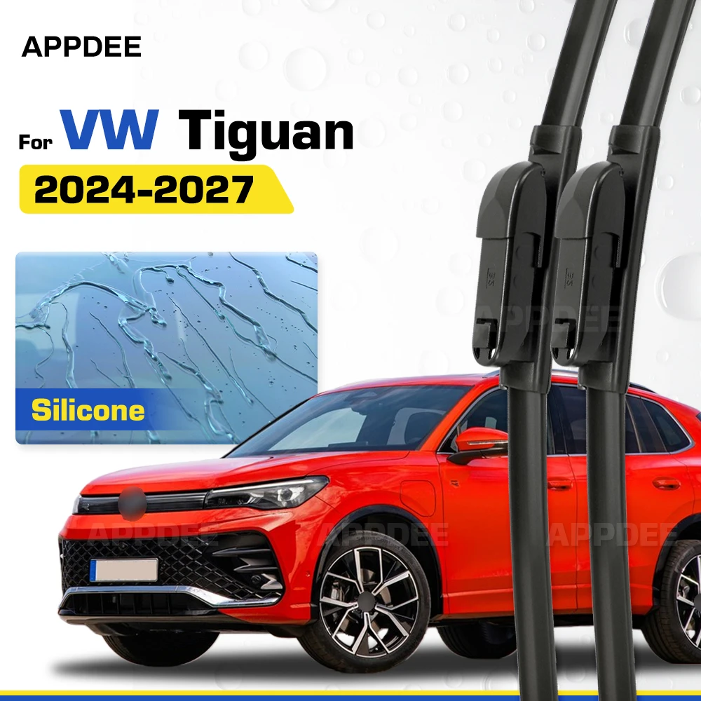 Silicone & Rubber LHD&RHD Front Wiper Blades Set For VW Tiguan MK3 2024-2027 Coated Windshield Windscreen Window Brushes
Silicone & Rubber LHD&RHD Front Wiper Blades Set For VW Tiguan MK3 2024-2027 Coated Windshield Windscreen Window Brushes