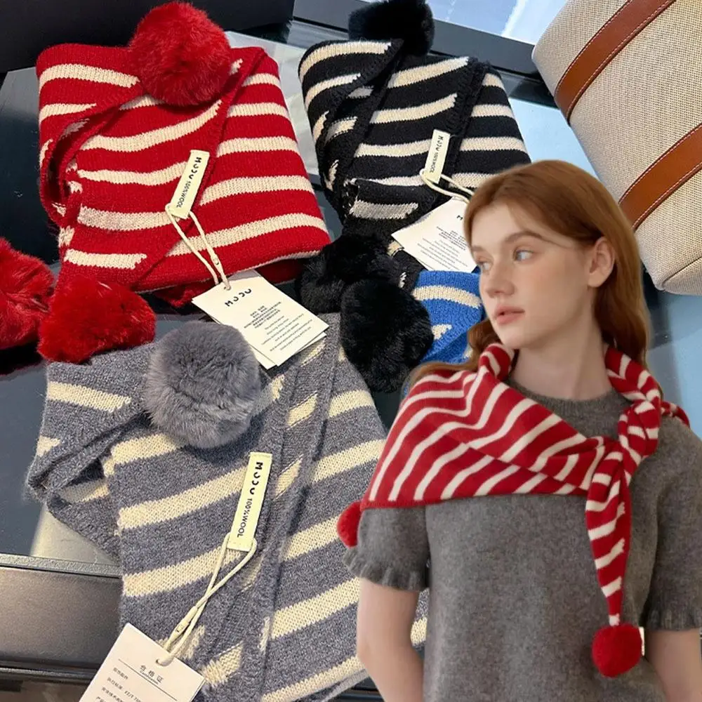 Новый женский полосатый шарф из 100% шерсти, осенне-зимний съемный шарф с треугольными чашками, универсальный теплый уличный шейный платок для походов и лыж
Новый женский полосатый шарф из 100% шерсти, осенне-зимний съемный шарф с треугольными чашками, универсальный теплый уличный шейный платок для походов и лыж