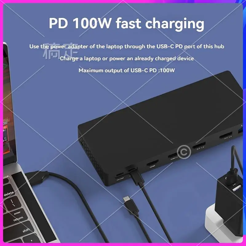 Док-станция AP-14-In-1 USB-C PD100W для зарядки ноутбука 2DP и 2HDMI, совместимая с аксессуарами для ноутбуков ПК
Док-станция AP-14-In-1 USB-C PD100W для зарядки ноутбука 2DP и 2HDMI, совместимая с аксессуарами для ноутбуков ПК