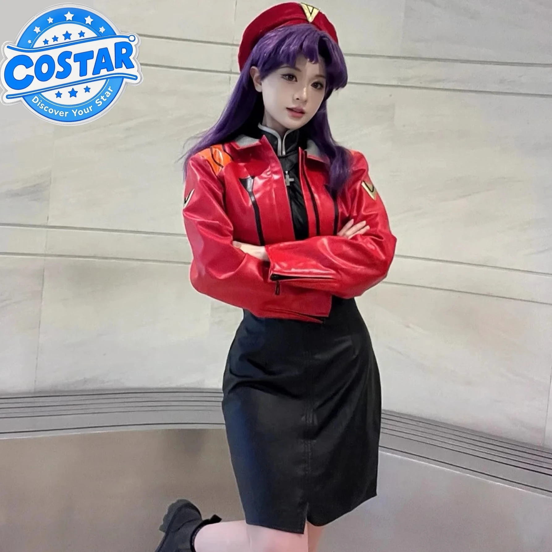 EVA Katsuragi Misato Cosplay Costume Wig Halloween Masquerade Dress Up Outfit PU Leather Red Jacket Anime Uniform Customized
EVA Katsuragi Misato Cosplay Costume Wig Halloween Masquerade Dress Up Outfit PU Leather Red Jacket Anime Uniform Customized