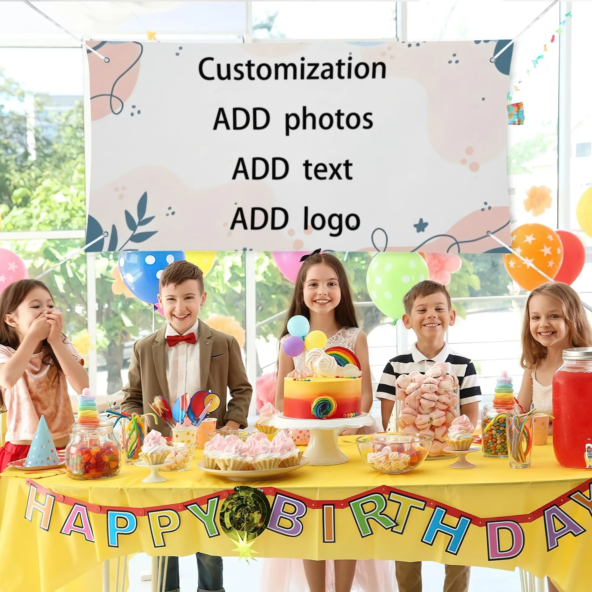 Custom Birthday Banner Personalized Name Photo Custom Print Banner for Birthday Party Wall Hanging Decoration
Custom Birthday Banner Personalized Name Photo Custom Print Banner for Birthday Party Wall Hanging Decoration