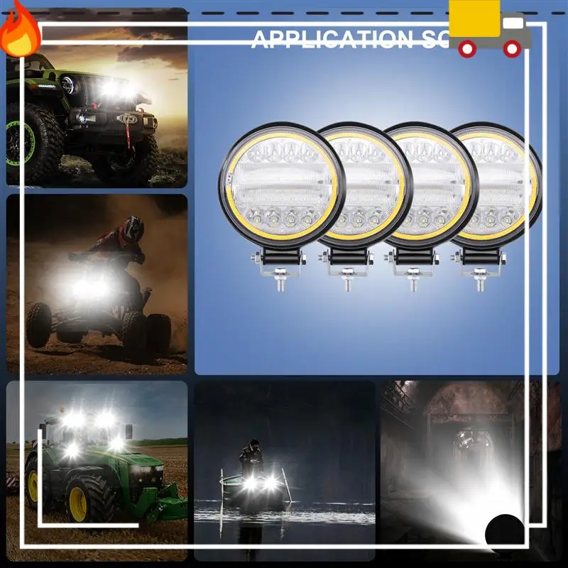 Discount-4X LED Work Light Pods Round Amber Spot Combo Light Amber Fog Lamp For Jeep Off Road SUV
Discount-4X LED Work Light Pods Round Amber Spot Combo Light Amber Fog Lamp For Jeep Off Road SUV