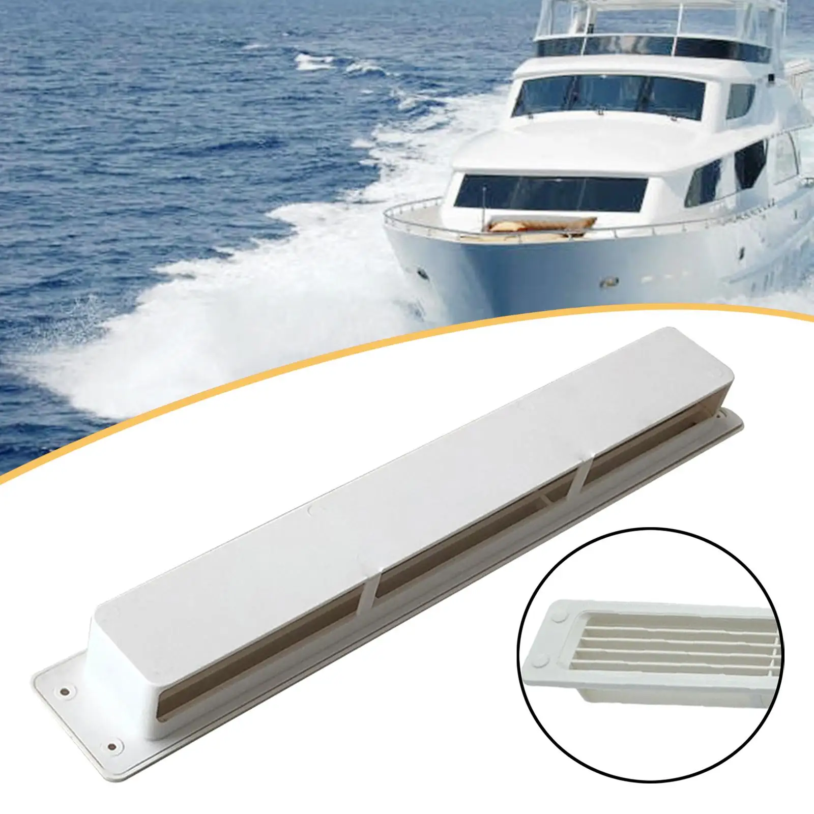 Plastic Yacht Exhaust Vent Robust Ventilation Grille Mesh Side Vent Fan Easy Install for Boat RV Motorhome Trailer
Plastic Yacht Exhaust Vent Robust Ventilation Grille Mesh Side Vent Fan Easy Install for Boat RV Motorhome Trailer
