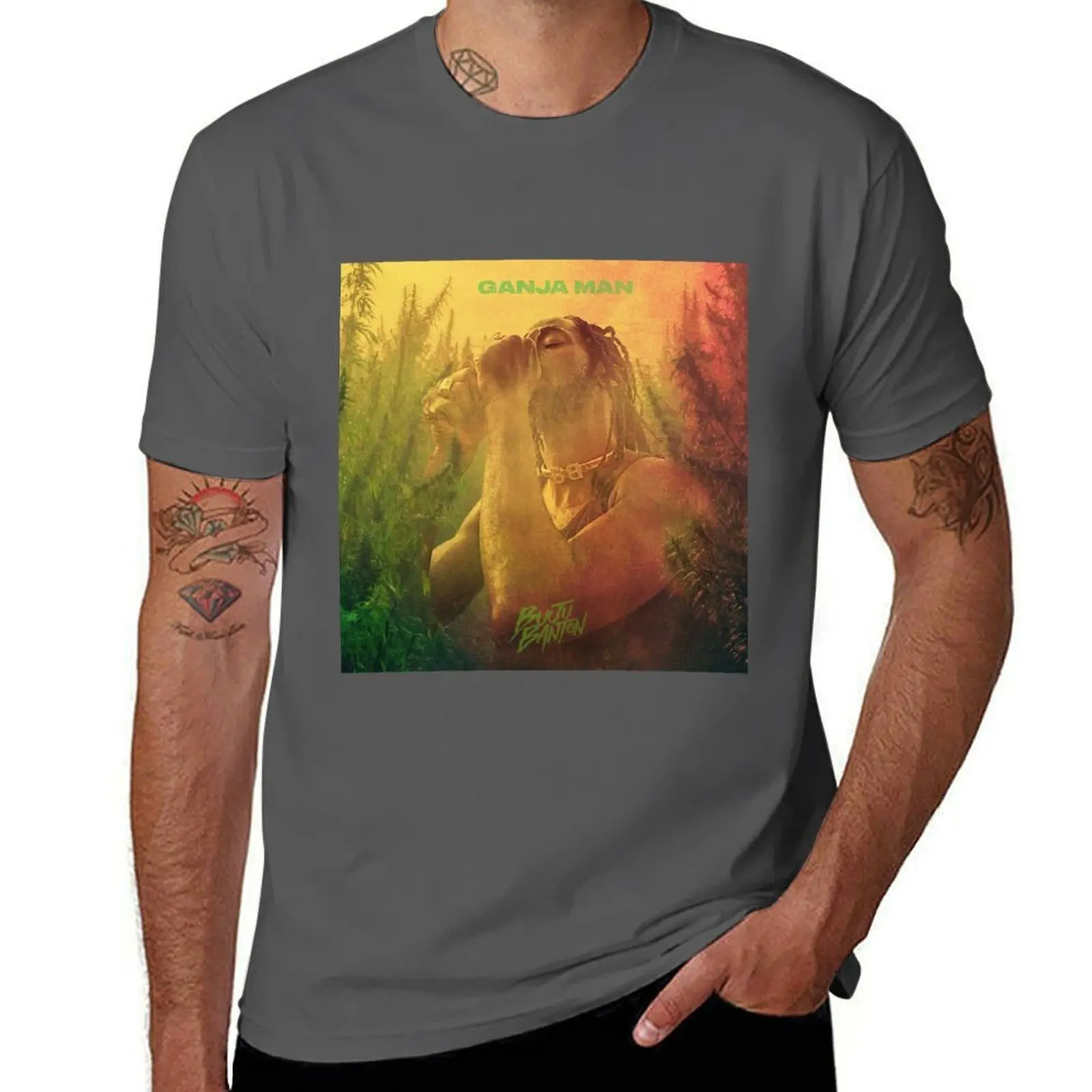 Buju Banton - Ganja Man T-Shirt Light Athletic Short Sleeve Tee Shirt
Buju Banton - Ganja Man T-Shirt Light Athletic Short Sleeve Tee Shirt