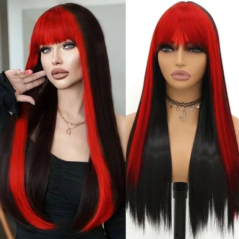 Синтетический длинный прямой парик с челкой, красочные и окрашивающиеся парики, прямой костюм на Хэллоуин, парики для косплея для девочек
Синтетический длинный прямой парик с челкой, красочные и окрашивающиеся парики, прямой костюм на Хэллоуин, парики для косплея для девочек