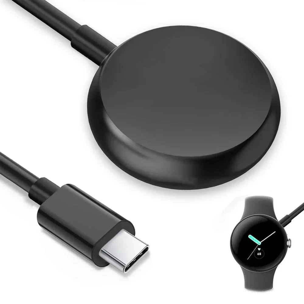 Type C Watch Charger Cable for Google Pixel-Watch Replacement USB USB-C Charging Cord 3.3FT Black Top Quality
Type C Watch Charger Cable for Google Pixel-Watch Replacement USB USB-C Charging Cord 3.3FT Black Top Quality