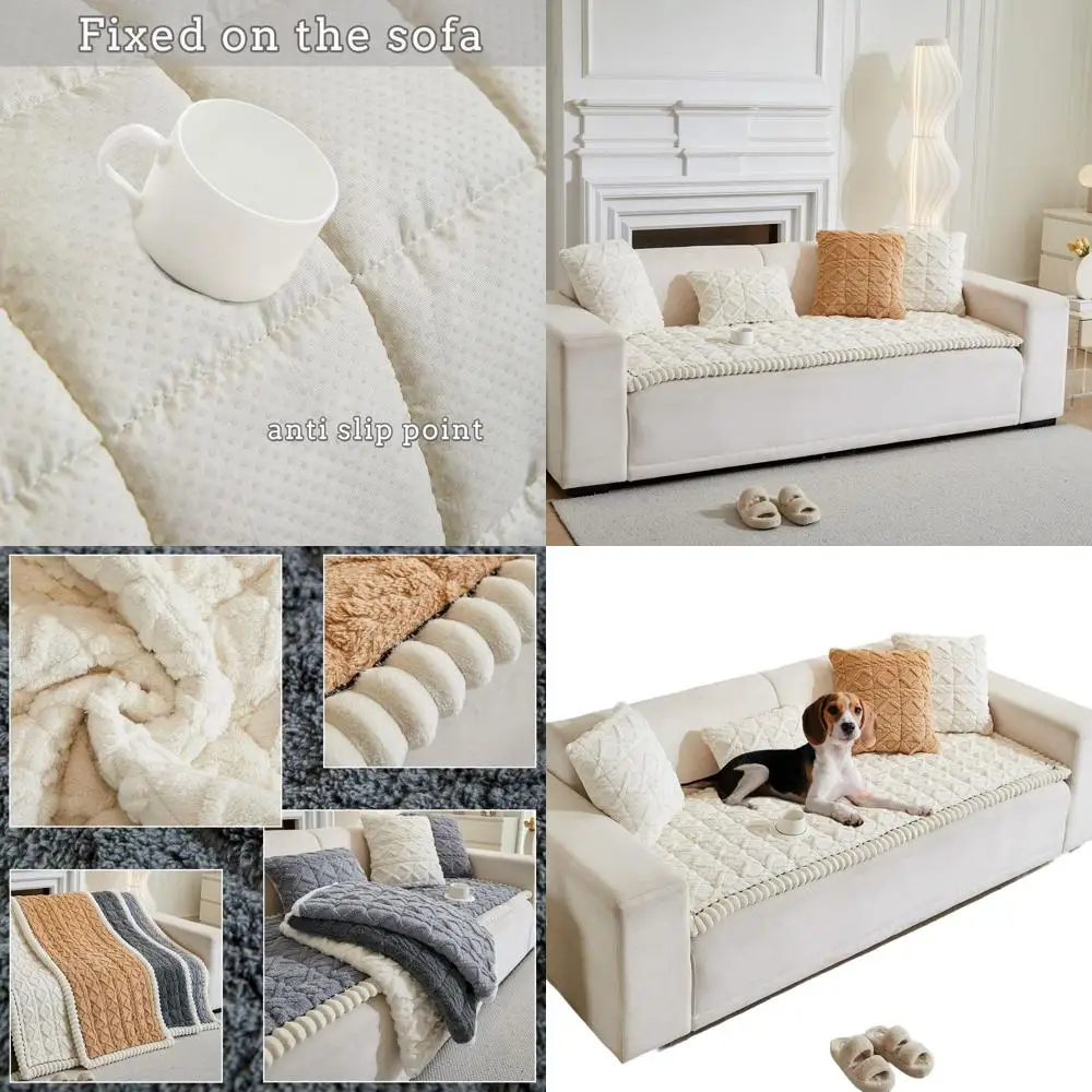 Приятный для домашних животных нечеткий жаккардовый коралловый чехол для дивана, моющаяся нескользящая защита дивана для собак и кошек
Приятный для домашних животных нечеткий жаккардовый коралловый чехол для дивана, моющаяся нескользящая защита дивана для собак и кошек