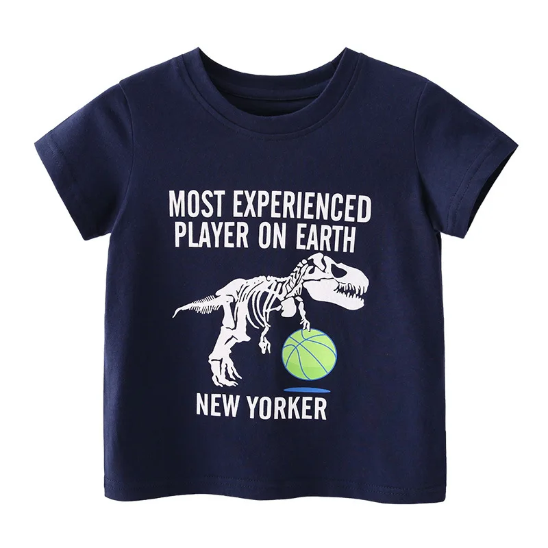 2022 Summer Boys Graphic Tee Children Cotton Cartoon T-shirt Dinosaur Animal Shark Short Sleeve for 2-10 Years Kids Clothes
2022 Summer Boys Graphic Tee Children Cotton Cartoon T-shirt Dinosaur Animal Shark Short Sleeve for 2-10 Years Kids Clothes