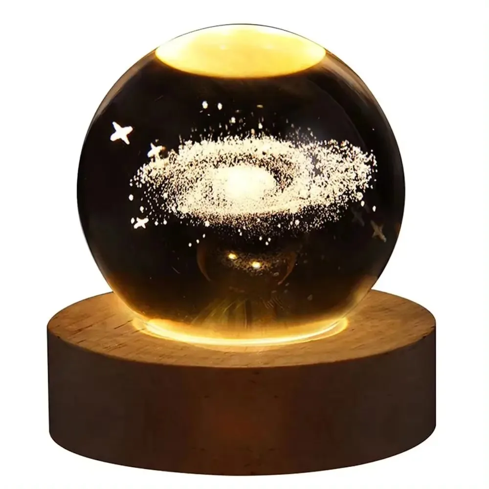 6cm 3D Crystal Ball Stitch Astronaut Solar System Saturn Milky Way Crystal Planet Night Light Laser Carving Children's Gifts
6cm 3D Crystal Ball Stitch Astronaut Solar System Saturn Milky Way Crystal Planet Night Light Laser Carving Children's Gifts