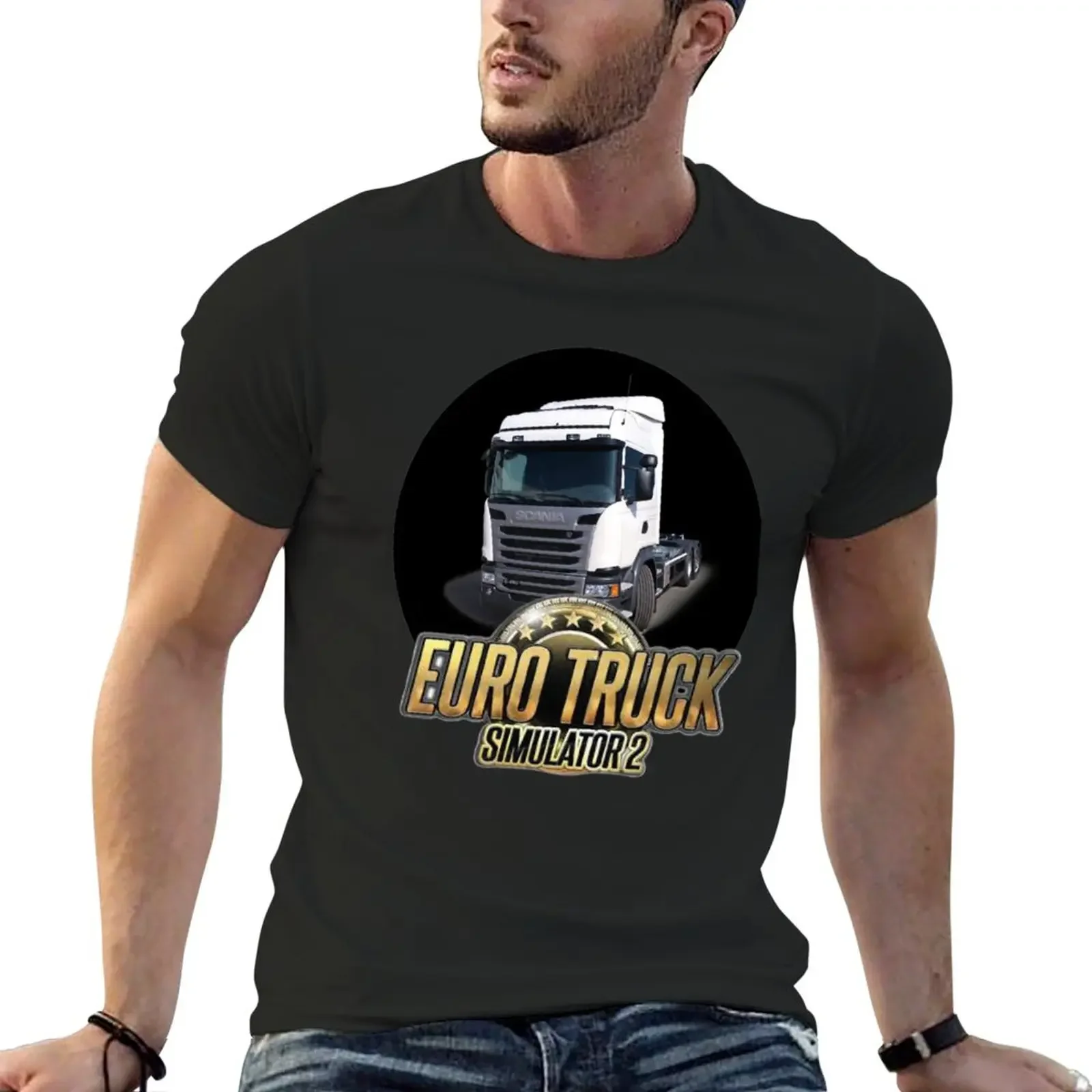 short korean fashion Men's cotton t-shirt New EURO TRUCK SIMULATOR T-Shirt t-shirts man T-shirt Round Collar harajuku Crewneck
short korean fashion Men's cotton t-shirt New EURO TRUCK SIMULATOR T-Shirt t-shirts man T-shirt Round Collar harajuku Crewneck