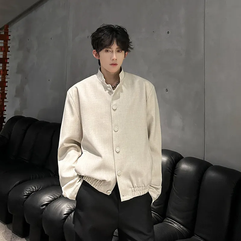 Однотонная куртка в западном стиле с воротником-стойкой, подплечниками, модная городская, свободного кроя, с короткими рукавами, на пуговицах
Однотонная куртка в западном стиле с воротником-стойкой, подплечниками, модная городская, свободного кроя, с короткими рукавами, на пуговицах