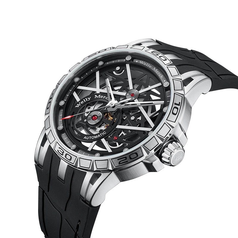 WM Watch Mechanical Watch, 8205 movement, 316L stainless steel case, sapphire crystal glass, 50m water resistance WM143M
WM Watch Mechanical Watch, 8205 movement, 316L stainless steel case, sapphire crystal glass, 50m water resistance WM143M