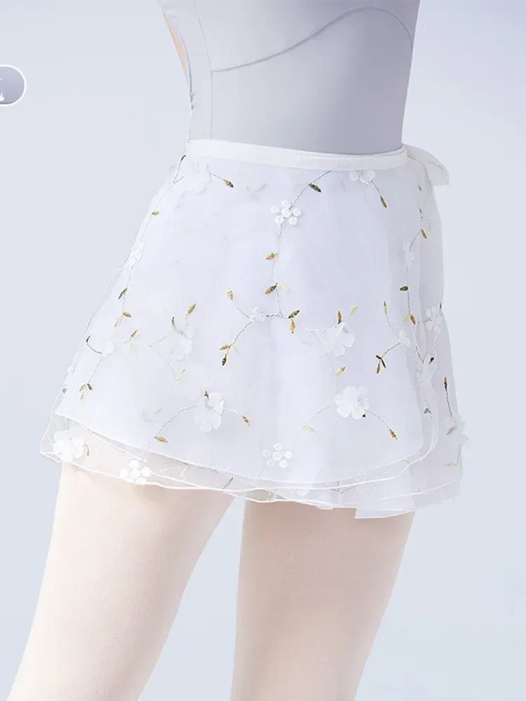 Bandage Ballet Woman Tights Street Dance Line Latin Skirts Mesh Leotard Adult Disguise Classical Wear Embroidery Costume Skirt
Bandage Ballet Woman Tights Street Dance Line Latin Skirts Mesh Leotard Adult Disguise Classical Wear Embroidery Costume Skirt