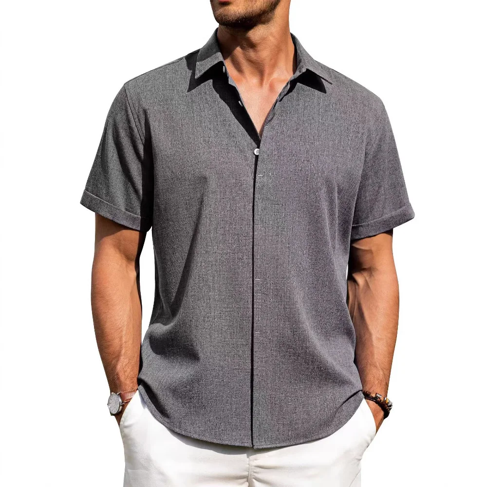Mens Golf Shirts for Men Summer Beach Loose Shirt Button Down Short Sleeve Blouses Solid Print Casual Linen Shirts Streetwear
Mens Golf Shirts for Men Summer Beach Loose Shirt Button Down Short Sleeve Blouses Solid Print Casual Linen Shirts Streetwear