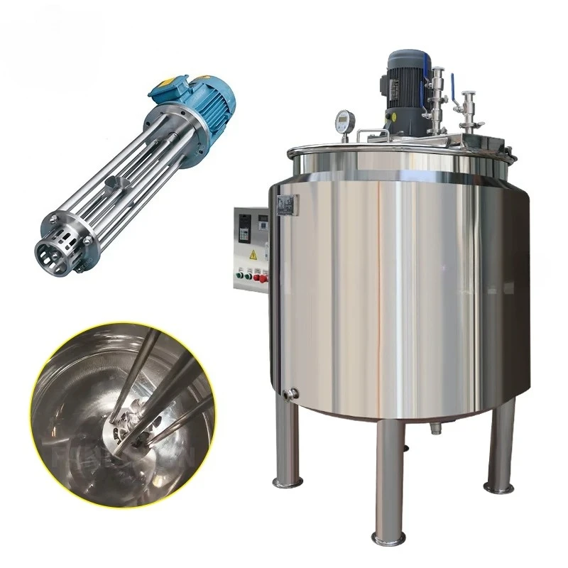Emulsifying Agitator Mixing Tank Machine Homogenizer Tank Electric Steam Heating Mixer Jacketed Stainless Steel Mixing Tank
Emulsifying Agitator Mixing Tank Machine Homogenizer Tank Electric Steam Heating Mixer Jacketed Stainless Steel Mixing Tank