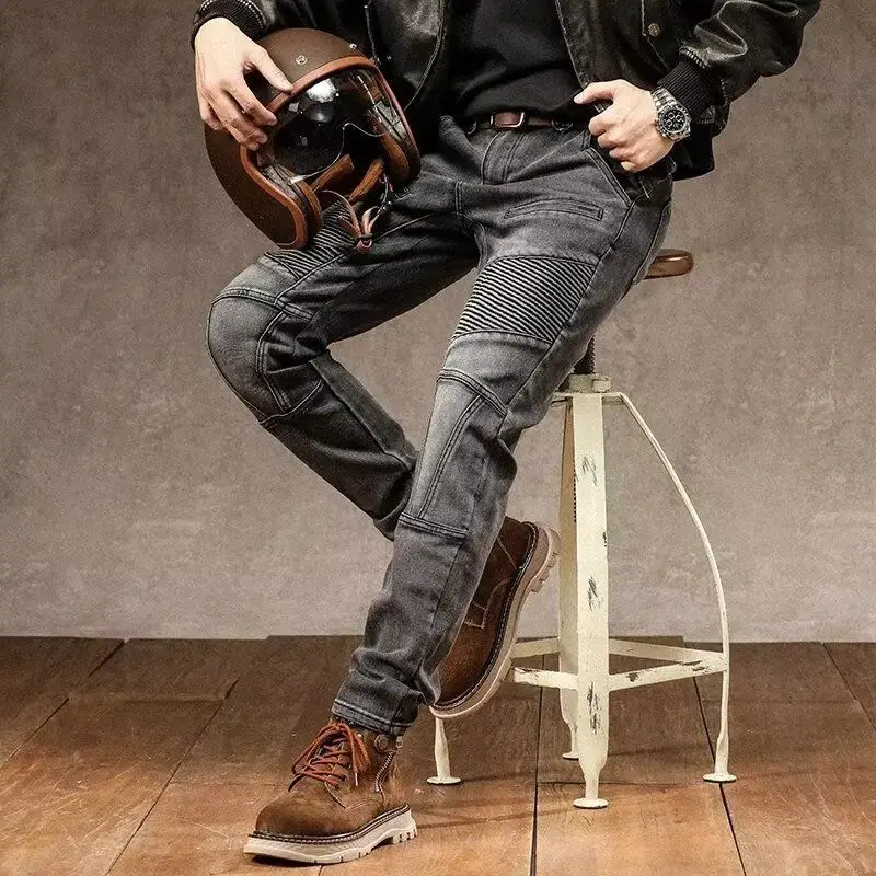 Cycling jeans men's motorcycle long pants wear-resistant slim fit hiking outdoor pants elastic straight leg travel casual pants
Cycling jeans men's motorcycle long pants wear-resistant slim fit hiking outdoor pants elastic straight leg travel casual pants