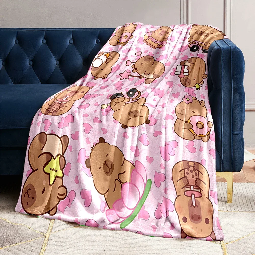 Styles Capybara Cartoon Print Blanket Soft Warm Cozy for Home Travel Sofa Bed Camping Ideal Gift
Styles Capybara Cartoon Print Blanket Soft Warm Cozy for Home Travel Sofa Bed Camping Ideal Gift