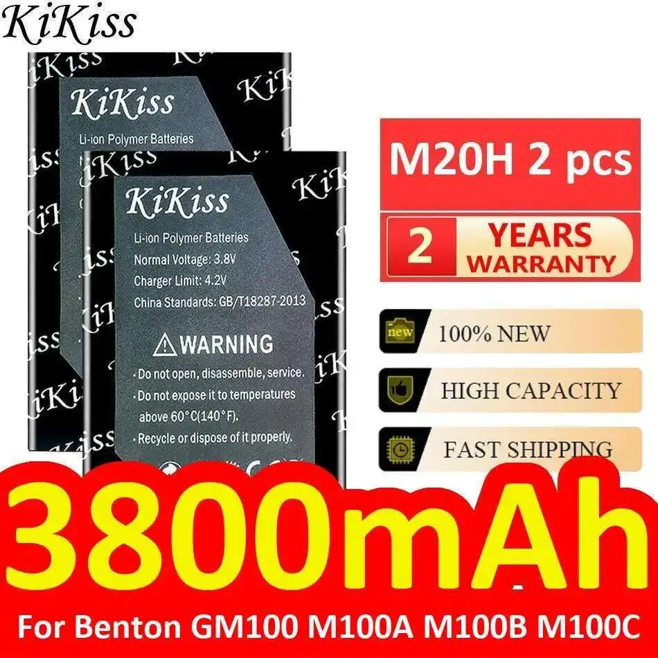 Высокая емкость для Benton GM100 M100A M100B M100C 3800 мАч аккумулятор для промышленного оборудования M20H 2 шт.
Высокая емкость для Benton GM100 M100A M100B M100C 3800 мАч аккумулятор для промышленного оборудования M20H 2 шт.