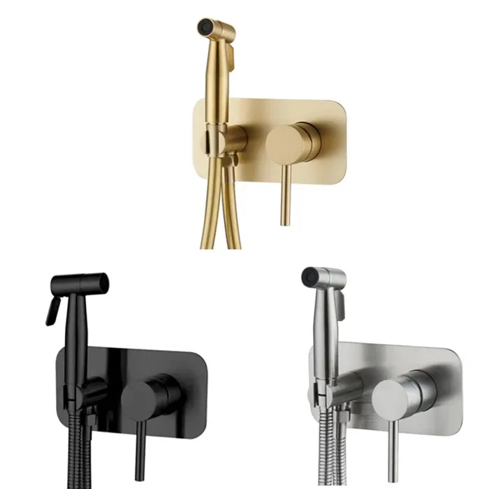 Lead free stainless steel Toilet Bidet Spray Handheld Bidets Set Hot Cold Black Shower Set Shattaf Sprayer Jet Douche Kit
Lead free stainless steel Toilet Bidet Spray Handheld Bidets Set Hot Cold Black Shower Set Shattaf Sprayer Jet Douche Kit