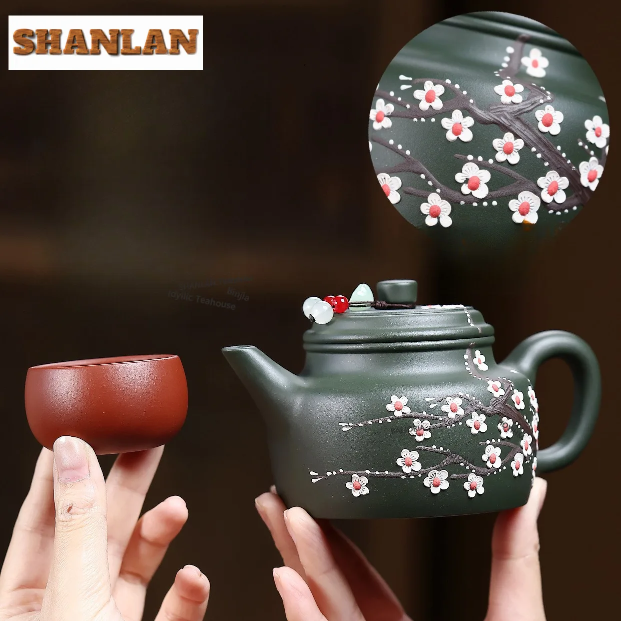 280ml Elegant Yixing Purple Clay Teapots Handmade Plum Blossom Dezhong Pot Raw Ore Green Mud Kettle Chinese Zisha Tea Set Gift
280ml Elegant Yixing Purple Clay Teapots Handmade Plum Blossom Dezhong Pot Raw Ore Green Mud Kettle Chinese Zisha Tea Set Gift